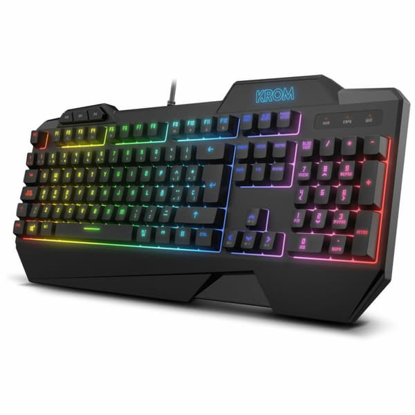 Gaming-tastatur og -mus Krom NXKROMKRSHRSP Sort