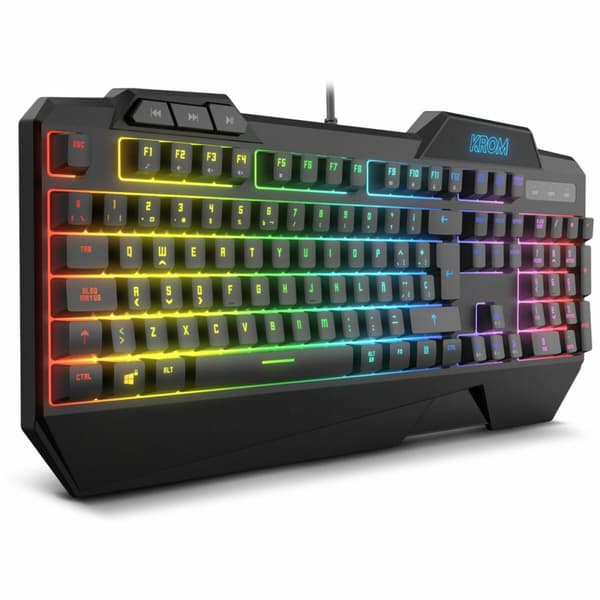 Gaming-tastatur og -mus Krom NXKROMKRSHRSP Sort
