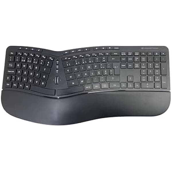 Ergonomiskt Tangentbord och Vertikal Mus - CONCEPTRONIC - ORAZIO02PT - Trådlös - Svart - 125 Tangenter