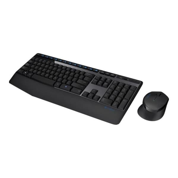 LOGITECH MK345 Tangentbord och mus - RF trådlöst USB-tangentbord - Trådlös USB optisk mus - RF - 1000 dpi - 3 knapp(ar) Svart