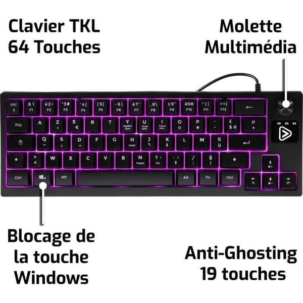 Clavier gaming TKL CA-50 PÅ LAN
