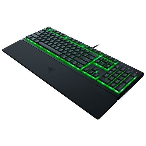 Gamingtangentbord - Razer - Ornata V3 X - Membran - Bakgrundsbelyst - Ergonomiskt handledsstöd