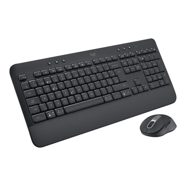 Tangentbord och musset - Logitech - MK650 - Trådlös - Bluetooth LE - QWERTY International grafit