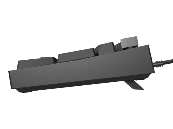 PELINÄPPÄIMISTÖ GENESIS THOR 404 US RGB TAUSTAVALAISTUS MEKAANINEN MUSTA OUTEMU PERSIKKA HILJAINEN