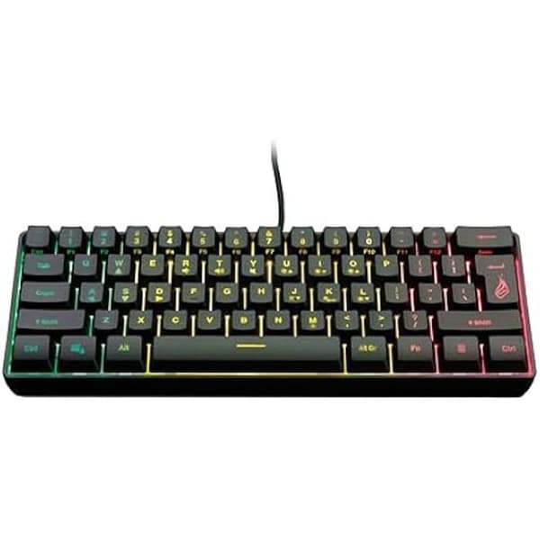 Spelklaviatur - SUREFIRE - Kingpin X1 - 60% Engelsk - RGB-bakgrundsbelyst - Antighosting 25 tangenter