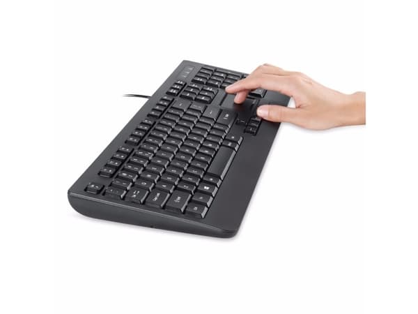 Perixx PERIBOARD-513, Kabel, USB, QWERTY, Svart
