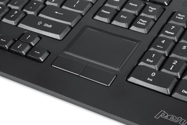 Perixx PERIBOARD-513, Kabel, USB, QWERTY, Svart