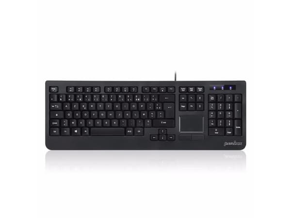Perixx PERIBOARD-513, Kabel, USB, QWERTY, Svart Svart