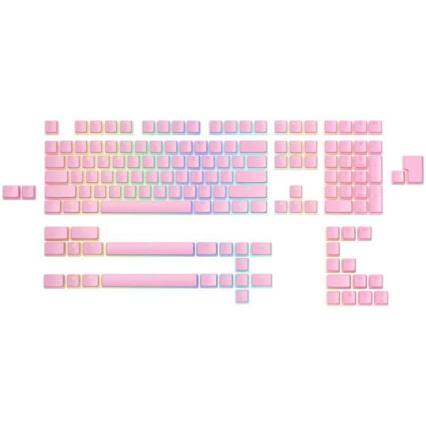Glorious Gaming 145 Kapslar för Tangenter Aura V2 - PBT Pudding Kapslar, RGB-kompatibla, genomskinliga teckensnitt och sidor, PBT för + av