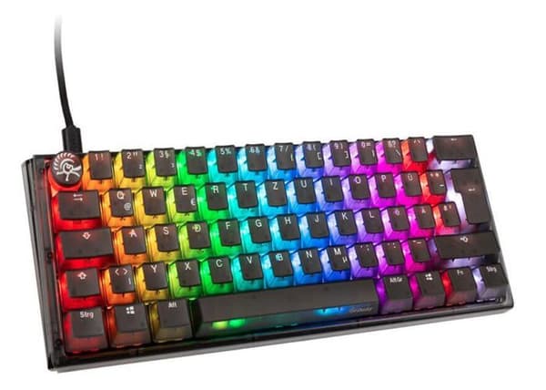 Spelklaviatur - DUCKY - One 3 Aura Black Mini - Mekanisk - LED RGB - Trådbunden Svart