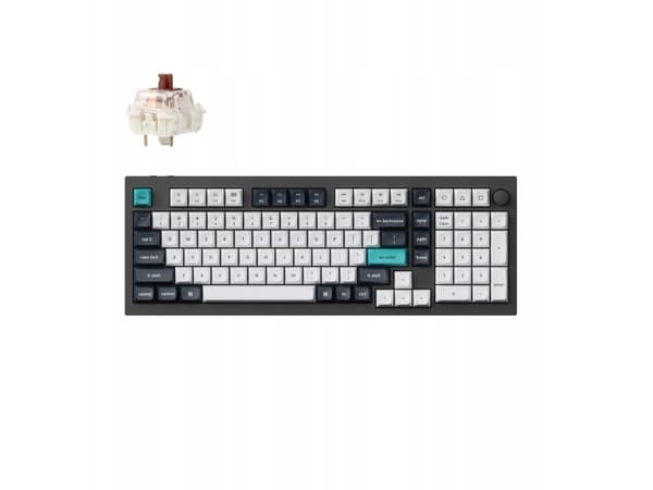 Keychron Q5 Max QMK/VIA Wireless Custom Mechanical Keyboard Fully Assembled Knob / Carbon Black / Gateron Jupiter Brown