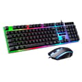 Miniatyrbild 1 av 6: 104 Tangenter-Qwerty-Spelmus-Tangentbord Spel-Tangentbord Tyst-med mus, Membran, RGB-bakgrundsbelysning i sju färger