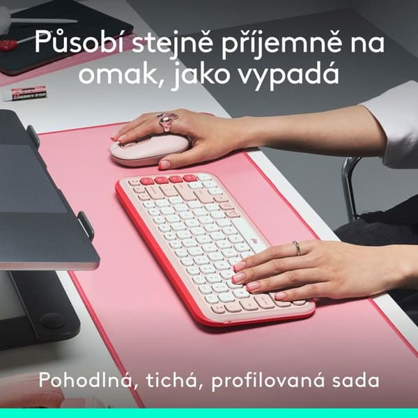 Logitech Pop Icon Combo, Rosé - US INTL