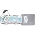 Miniatyrbillede 3 af 7: Tastatur og mus NASA ANDROMEDA4IN1-W Hvid Multifarvet Spansk qwerty