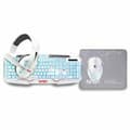 Miniatyrbillede 1 af 7: Tastatur og mus NASA ANDROMEDA4IN1-W Hvid Multifarvet Spansk qwerty