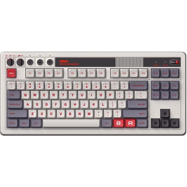 8BitDo Retro Mekaniskt Tangentbord (N Edition) Dubbel Superknappar - UK