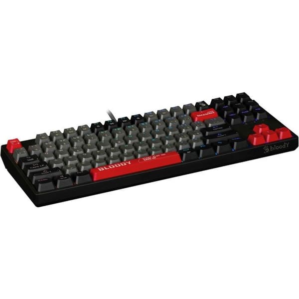 A4tech Bloody S87 Röd Switch, USB, svart/röd