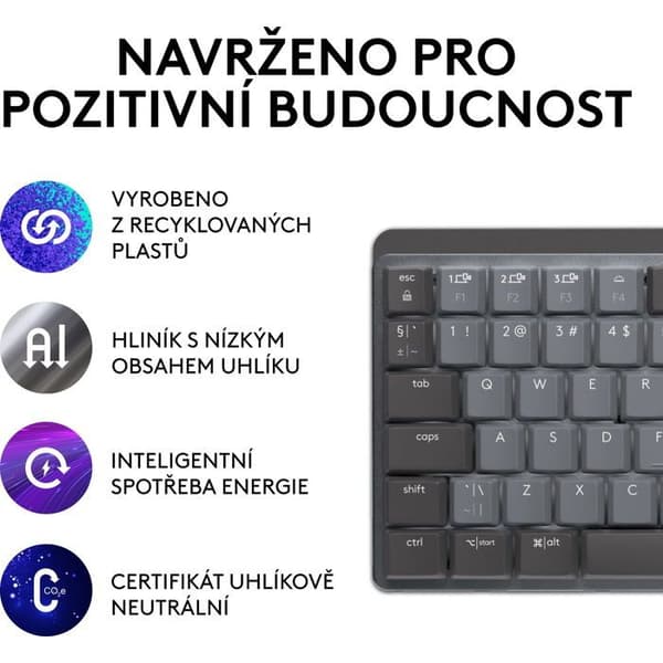 Logitech MX Mini Mekanisk Grafit - CZ/SK