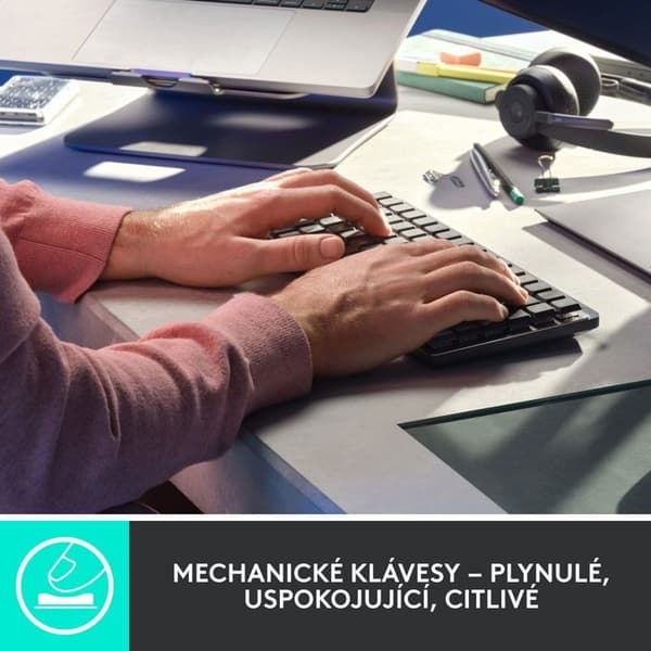 Logitech MX Mini Mekanisk Grafit - CZ/SK