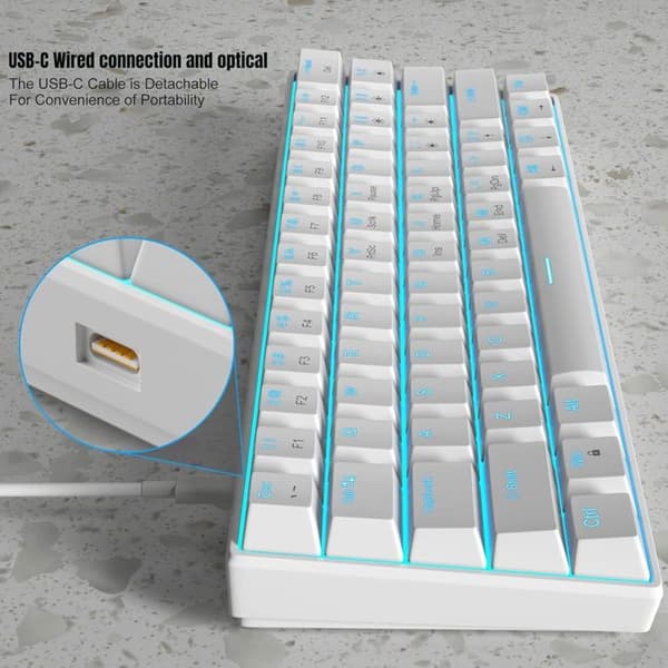 Clavier mécanique MageGee MK-STAR61-W - US
