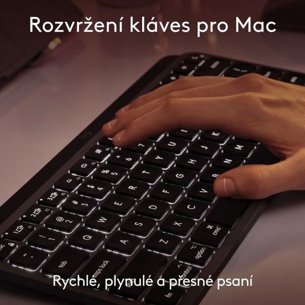 Logitech MX Keys Mini För Mac Minimalistisk Trådlös Belyst Tangentbord, Rymdgrå - US INTL
