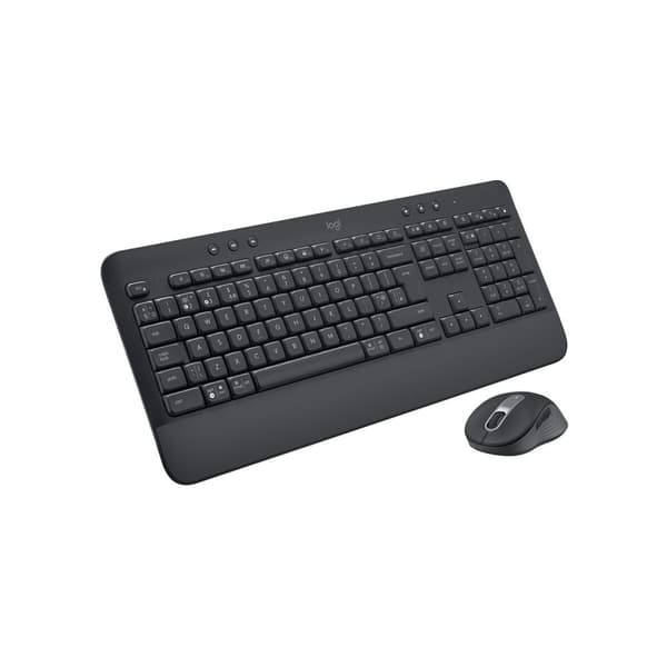 Tastatur og trådløs mus Logitech MK650 Grafit Engelsk QWERTY