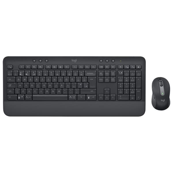 Tastatur og trådløs mus Logitech MK650 Grafit Engelsk QWERTY Grafit