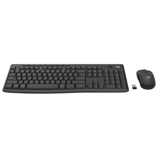 Tangentbord och Mus - Logitech - MK370 - QWERTY Italienska - Trådlös - Grafit
