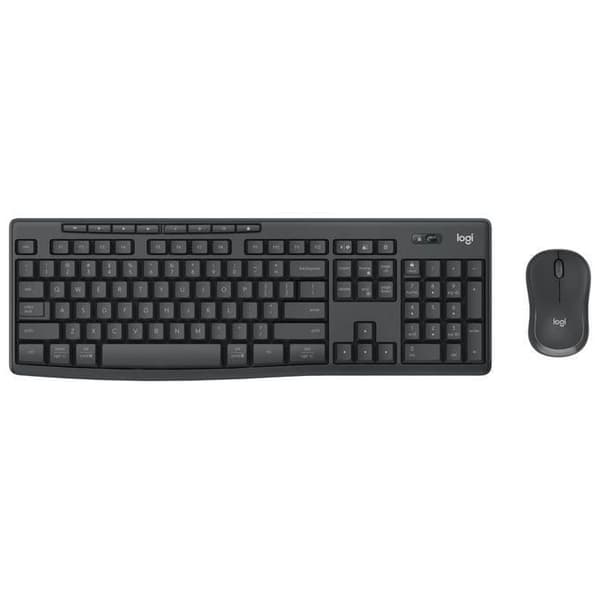 Tangentbord och Mus - Logitech - MK370 - QWERTY Italienska - Trådlös - Grafit
