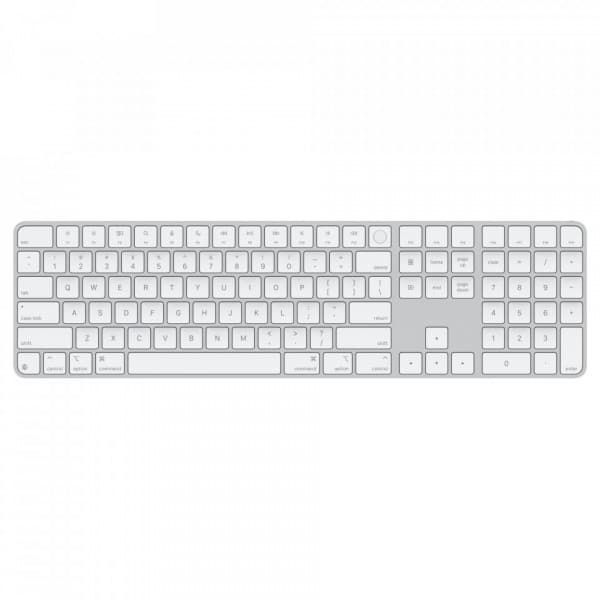 Apple Magic Keyboard med Touch ID och numeriskt tangentbord - trådlöst tangentbord, US/ENG Vit