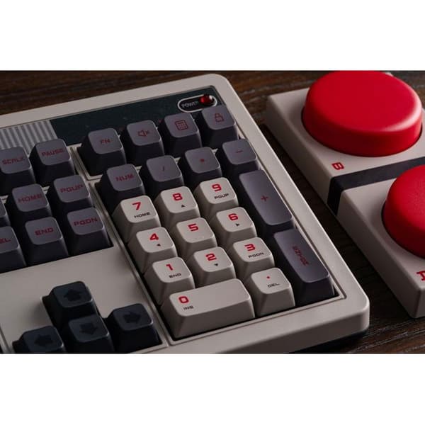 8BitDo Retro Mekaniskt Tangentbord (N Edition) med Integrerad Numpad Dubbla Superknappar - UK