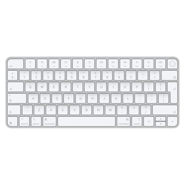 MAGISK TANGENTBORD TOUCH ID-INT Silver, Vit