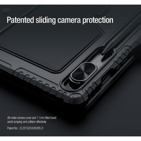 Nillkin Bumper Combo Tangentfall med skydd för Samsung Tab S9 Svart