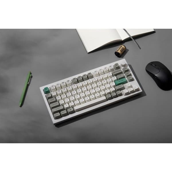 Keychron Q1 Max Utbytbar RGB Bakgrundsbelysning Röd Brytare Knappsats Version - Vit, US