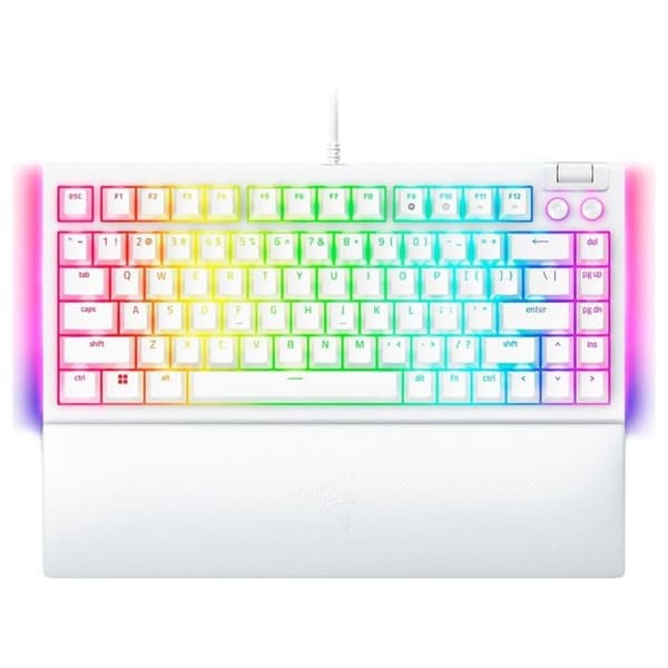 Razer Blackwidow V4 Mekaniskt tangentbord, 75 % RGB Taktil Switch, Vit
