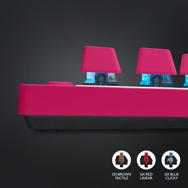 Logitech G PRO X TKL LIGHTSPEED Taktile, magenta - US INTL