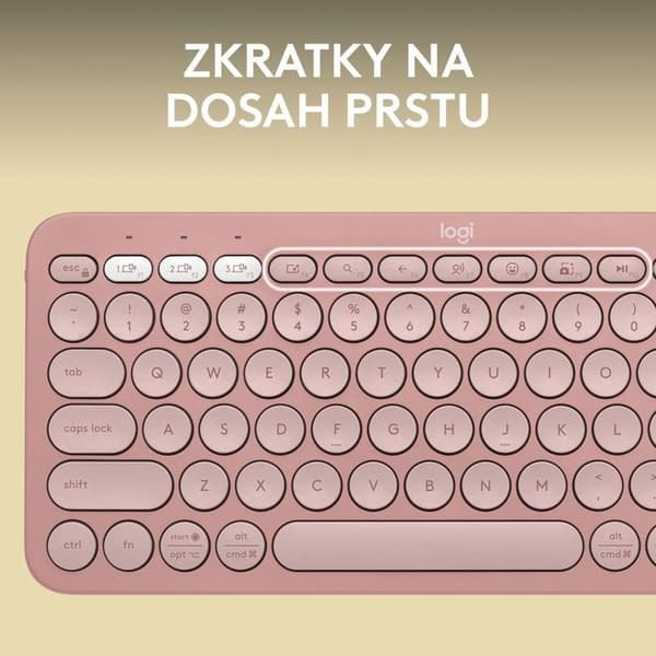 Logitech Pebble Keyboard 2 K380s, Roséguld - US INTL