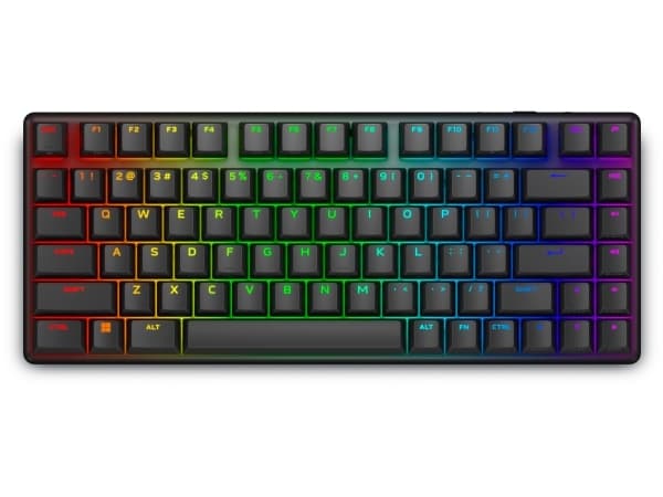Alienware Pro Wireless Gaming Keyboard - Tangentbord - 75% - compact TKL - AlienFX per tangent RGB / 16,8 miljoner färger - trådlös - 2.4 GHz, Blueto
