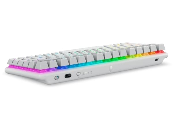 Alienware Pro Wireless Gaming Keyboard - Tangentbord - 75% - compact TKL - AlienFX per tangent RGB / 16,8 miljoner färger - trådlös - 2.4 GHz, Blueto