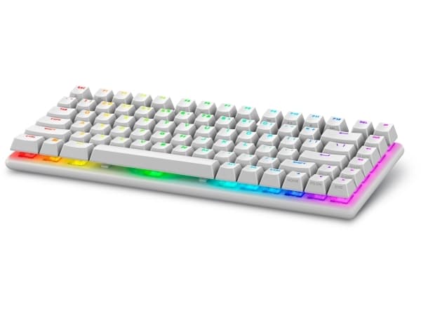Alienware Pro Wireless Gaming Keyboard - Tangentbord - 75% - compact TKL - AlienFX per tangent RGB / 16,8 miljoner färger - trådlös - 2.4 GHz, Blueto