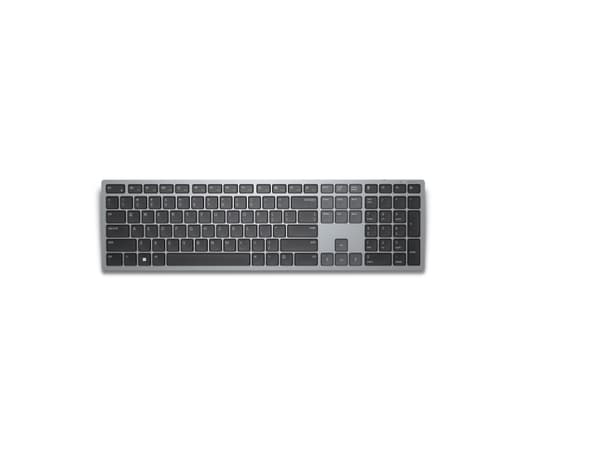 Dell Multi-Device KB700 - Tangentbord - trådlös - 2.4 GHz, Bluetooth 5.0 - QWERTY - spansk - grå - med 3 års avancerad utbytesservice nästa arbetsdag