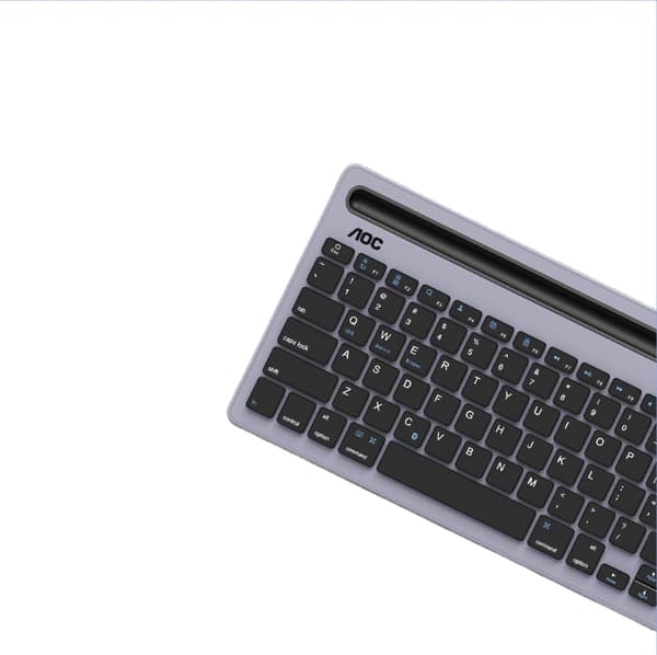 AOC KB701 Bluetooth Trådløst Tastatur med Opladning - Kompakt og Praktisk Til Mobil og Tablet