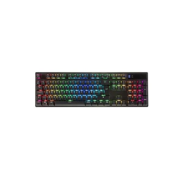 Kabelansluten mekanisk gaming-tangentbord Azerty Onlan CA 240 utvidgad Svart