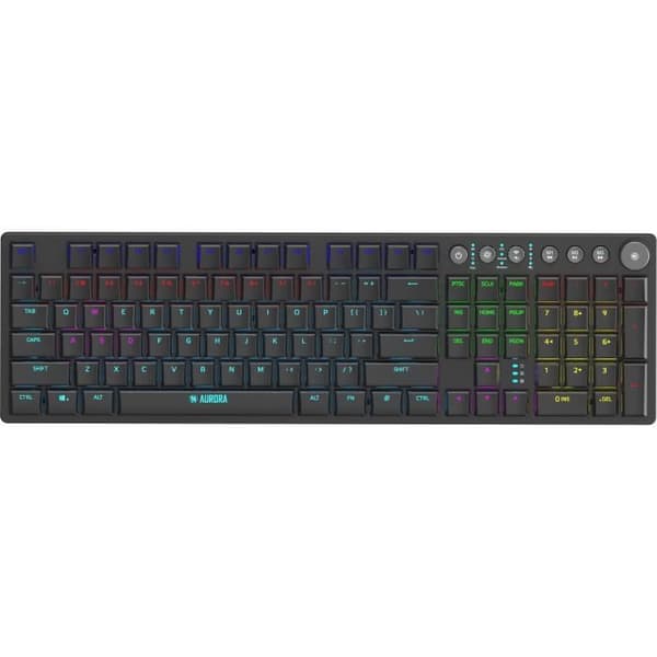 Gamingtangentbord - Ibox - Aurora K-6 - Mekanisk - RGB-bakgrundsbelyst - Trådlös Svart