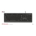 Miniatyrbillede 10 af 10: Tastatur Trust 23880 Sort Engelsk EEUU QWERTY