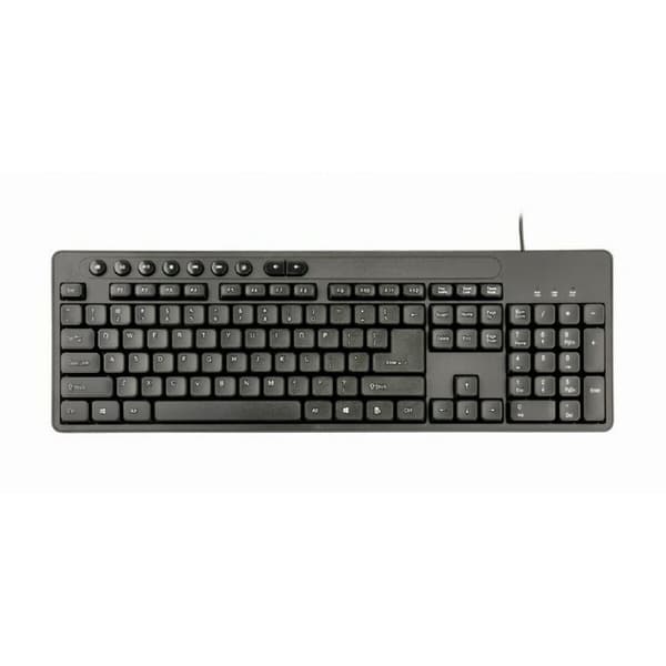Tastatur og mus GEMBIRD KBS-UM-04 Sort Monochrome QWERTY Qwerty US