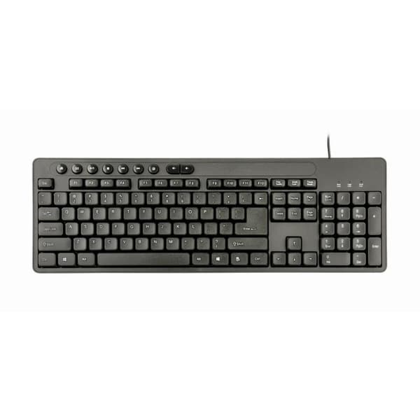 Tastatur og mus GEMBIRD KBS-UM-04 Sort Monochrome QWERTY Qwerty US