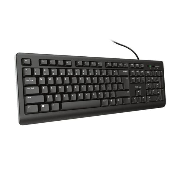 Tastatur Trust 23880 Sort Engelsk EEUU QWERTY