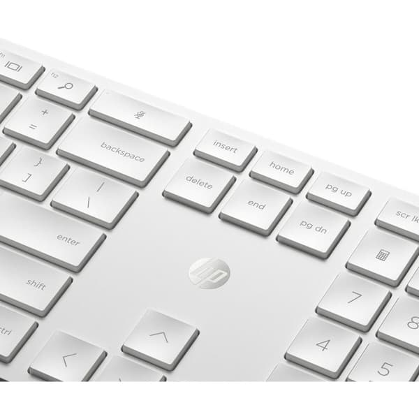 Tastatur og mus HP 4R016AA Hvid