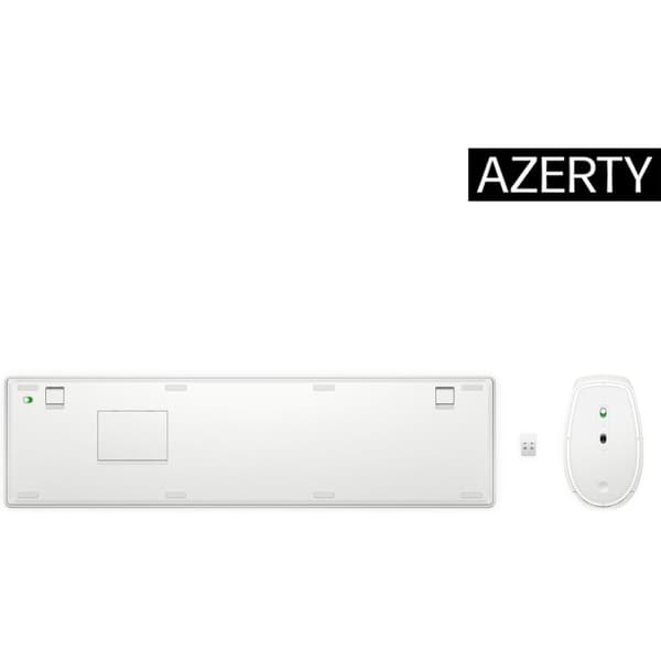 Tastatur og mus HP 4R016AA Hvid